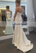 Charming Satin Wedding Dress, Simple Design Backless Mermaid Wedding Dress, KX210