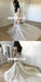 Cap Sleeve Sexy Mermaid Organza Wedding Dress, Backless Applique Luxury Wedding Dress, LB0792