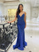 Gorgeous Mermaid Sparkle Beaded Backless Long Prom Dresses, OB110