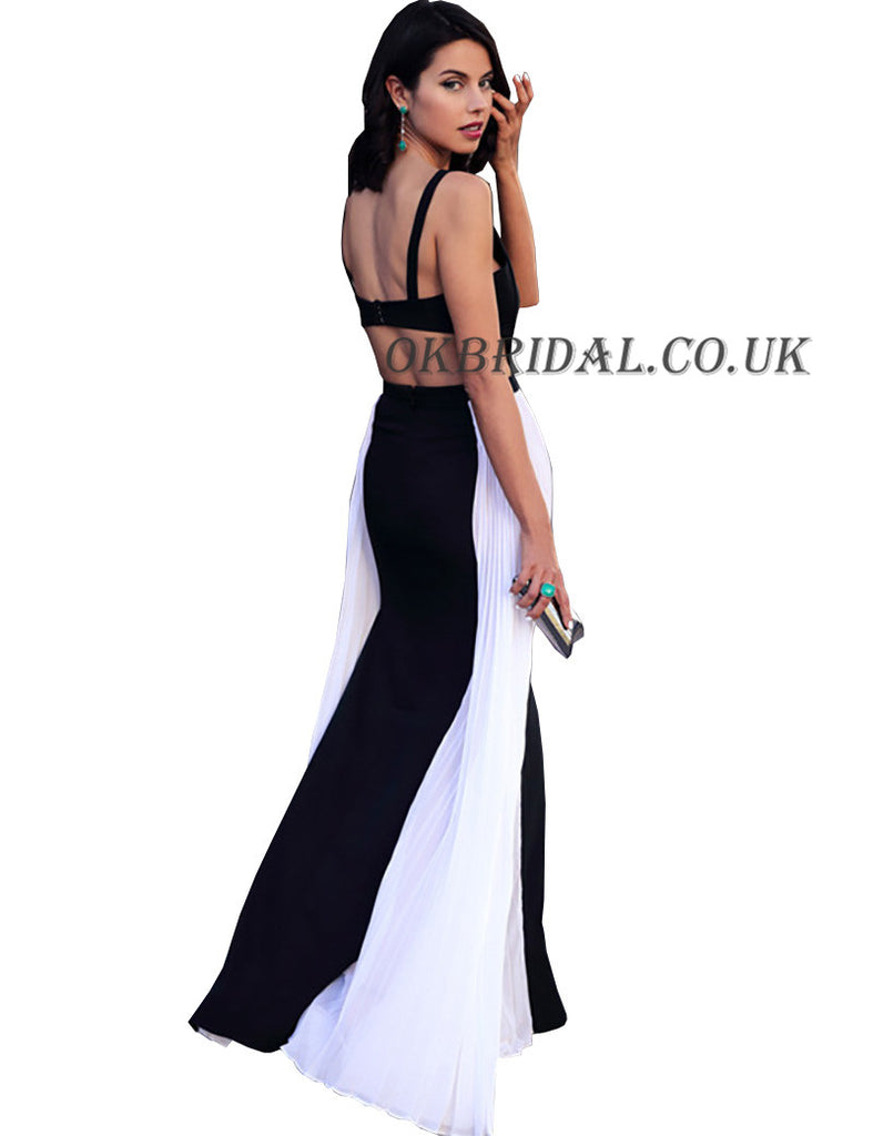 Unique Square Neckline Prom Dress, Sexy Backless Formal Prom Dress, KX109