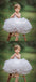 Spaghetti Straps Organza Flower Girl Dresses, Applique Popular Little Girl Dresses, KX1208