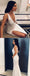 Hot Sale Deep V-Neck Backless Elastic Satin Slit Mermaid Sleeveless Wedding Dresses, FC1334