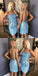 Spaghetti Straps Backless Sheath Beaded Luxury Homecoming Dress, FC1544