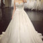 A Line Lace Crystal A line  Luxurious Long Custom Wedding Gowns, Affordable Bridal Dresses, 17112