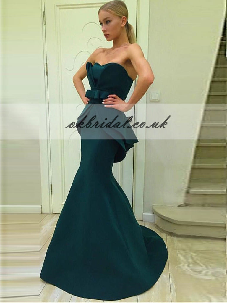 Sweet Heart Mermaid  Prom Dress, Double FDY Prom Dress,  Backless Vintage Prom Dress, KX176