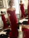 Off Shoulder Red Mermaid Evening Prom Dresses, Long Sweetheart Neckline Party Prom Dress, Custom Long Prom Dresses, Cheap Formal Prom Dresses, 17072