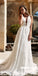 Elegant Lace A-line Backless Long Sleeveless Wedding Dress, FC1985