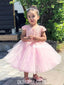 Cap Sleeve Beaded Tulle A-line Flower Girl Dress, FC2105