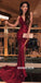 Sequin Mermaid Sexy Slit Cross Back Sparkly Prom Dresses, FC2149