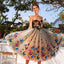 Sweet Heart Homecoming Dress, Vintage Applique Homecoming Dress, Backless Homecoming Dress, KX255