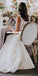 Charming Two Pieces A-Line Sleeveless Slit Inexpensive Wedding Dresses, FC2584