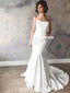 Simple Designed Mermaid Sweetheart Backless Inexpensive Wedding Dresses, FC2686