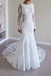 Long Sleeve Lace Backless Mermaid Wedding Dresses,  2017 Long Custom Wedding Gowns, Affordable Bridal Dresses, 17116