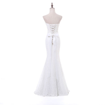 Long Wedding Dress, High Quality  Wedding Dress, Lace Bridal Dress,  Mermaid Wedding Dress, Sweet Heart Wedding Dress, Beading Wedding Dress, LB0354