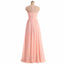 Sleeveless Bridesmaid Dress, A-Line Chiffon Dress for Wedding, Tulle Bridesmaid Dress, LB0362