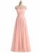 Sleeveless Bridesmaid Dress, A-Line Chiffon Dress for Wedding, Tulle Bridesmaid Dress, LB0362