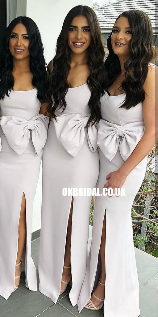 Honest Mermaid Sleeveless Bridesmaid Dress with Bow-knot, FC3746