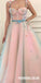 Princess Applique A-Line Spaghetti Straps Tulle Charming Prom Dress, FC425