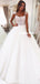 Gorgeous A-line Lace Top Sleeveless Tulle Long Wedding Dresses, FC4353