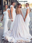 White One Shoulder Mermaid Floor-Length Gorgeous Bridesmaid Dress, FC4574