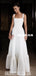 Fashion A-line Satin Straight Neckline Backless Bridesmaid Dress, FC4582