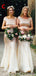 Mismatched Sequin Mermaid Chiffon Sparkly Floor-length  Bridesmaid Dress, FC4989