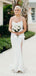 Charming Spaghetti Straps Backless Ivory Bridesmaid Dress, FC5043