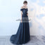 Off Shoulder Lace Prom Dress, Charming Applique Beaded Vintage Prom Dress, KX519