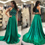 A-Line Beaded Prom Dress, Cheap Floor-Length Prom Dress, KX540