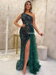 Luxury Mermaid Beaded Slit Sequin Sexy Prom Dresses, FC5434