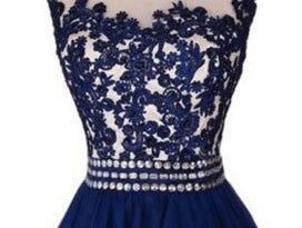 2017 A-Line Sexy  Navy Blue Homecoming Dresses,Sleeveless Applique Rhinestone Cheap Graduation Dresses,220055