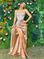 Stunning Mermaid Spagetth Staps Sexy Slit Lace Prom Dresses, FC5791