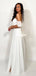 Stunning Off Shoulder Sweetheart A-line Chiffon Beach Wedding Dresses, FC5994