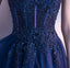 Tulle Prom Dresses, Beading Applique Evening Dresses, A-Line Gorgeous Prom Dress, LB0609