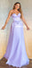 Charming A-line Sweetheart Sleeveless Satin Prom Dresses, FC6471