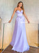 Charming A-line Sweetheart Sleeveless Satin Prom Dresses, FC6471