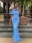 Stunning Mermaid  Floor-length Off Shoulder Bridesmaid Dress, FC6635