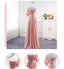 Mismatched Chiffon A-Line Simple Bridesmaid Dress, Lace-Up Floor-Length Bridesmaid Dress, LB0750