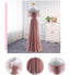 Mismatched Chiffon A-Line Simple Bridesmaid Dress, Lace-Up Floor-Length Bridesmaid Dress, LB0750