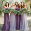 Long Mismatched Bridesmaid Dress, Chiffon Convertible Bridesmaid Dress, LB0758