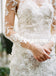Charming Long Sleeve Wedding Dress, Luxury Lace Mermaid Wedding Dress, KX788