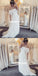 Charming One Shoulder Lace Backless A-Line Wedding Dress, LB0933