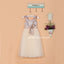 Round Neckline Tulle Flower Girl Dresses, Popular Little Girl Dresses, LB0997