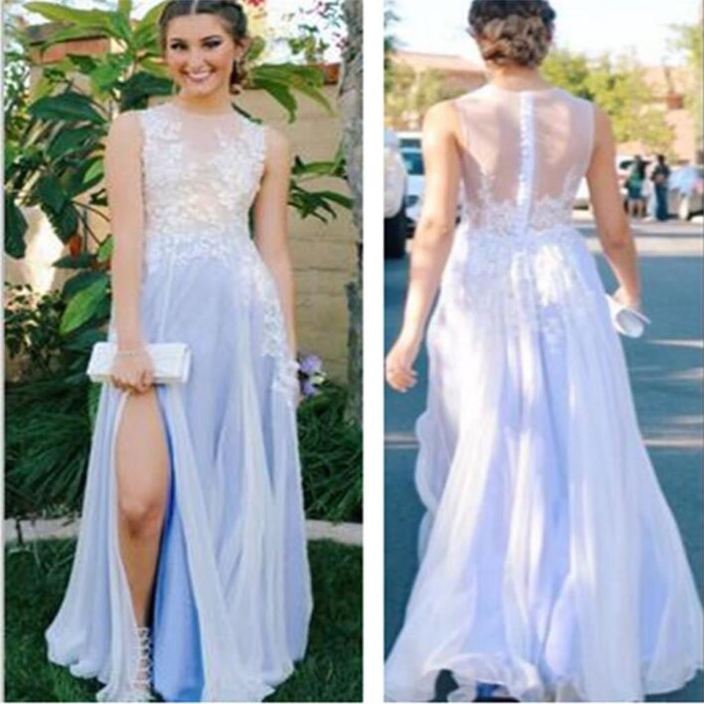 Side Slit Prom Dress,See-through Prom Dress,Scoop Prom Dress ,Custom Prom Dress,A-line Prom Dresses ,Evening Dresses,Long Prom Dress,Prom Dresses Online,PD0132