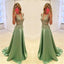 Green See Through Prom Dresses,Stunning Prom Dresses,A-line Prom Dresses,Sexy Prom Dresses, Fashion Prom Dresses,Cocktail Prom Dresses ,Evening Dresses,Long Prom Dress,PD0160