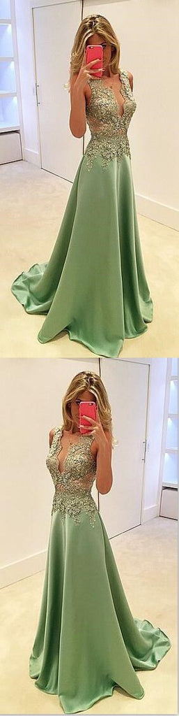 Green See Through Prom Dresses,Stunning Prom Dresses,A-line Prom Dresses,Sexy Prom Dresses, Fashion Prom Dresses,Cocktail Prom Dresses ,Evening Dresses,Long Prom Dress,PD0160