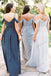 Different Colors Chiffon Bridesmaid Dress, Spaghetti Straps A-Line Backless Bridesmaid Dress, KX1494