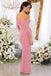 Charming Mismatched Mermaid Jersey Sexy Slit Long Bridesmaid Dress, FC6308