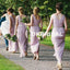 Chiffon V-Back Bridesmaid Dresses, Long Round Neckline Bridesmaid Dresses, KX944