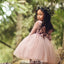 Long Sleeves Tulle Cute A-line Flower Girl Dress, FC4656